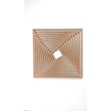 Deponga 12'li 8mm Kare Kasnak Seti, Ham Mdf Makrome Kasnak