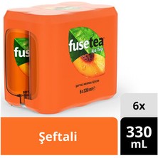 Fuse Tea Soğuk Çay Şeftali Aromalı Içecek 6X330 ml Kutu