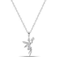 Parmas Design 925 Ayar Gümüş Peri Tasarım Kadın Kolye