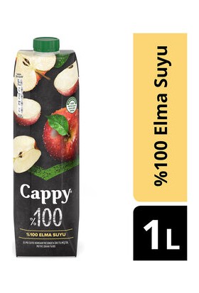 Cappy Bahçe %100 Elma Suyu Karton Kutu 1 L ( 9 Adet )
