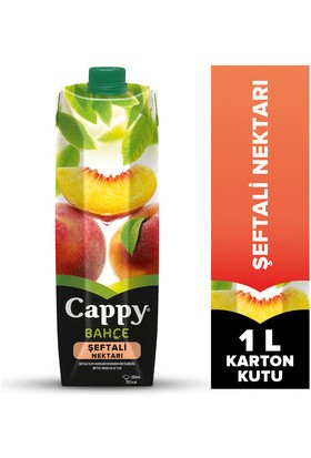 Cappy Bahçe Şeftalili Meyve Suyu Karton Kutu 1 L ( 9 Adet )