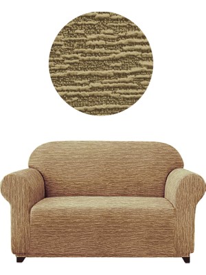 Elgeyar Jakarli Koltuk ,kanepe ,çekyat Örtüsü Çubuk Desen Esnekli ETEKSIZ2KIŞILIK Koltuk Için