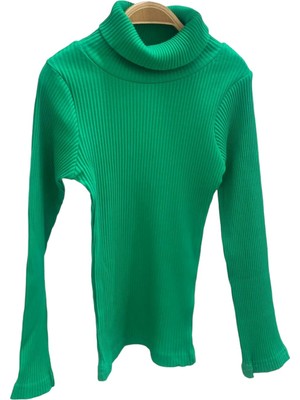 Cuties Kız Çocuk 5-14 Yaş Balıkçı Yaka Kaşkorse Body 3098 Yeşil