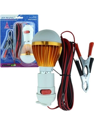 Merled 12V LED Ampul Akü Maşalı Anahtarlı (11050=33698)