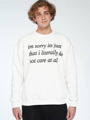 You Will Never Know Don't Care At All Unisex Oversize Sweatshirt