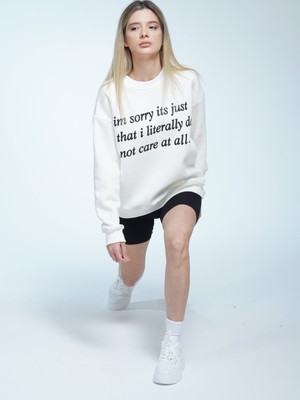 You Will Never Know Don't Care At All Unisex Oversize Sweatshirt