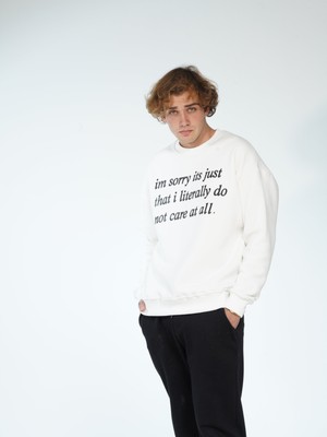 You Will Never Know Don't Care At All Unisex Oversize Sweatshirt