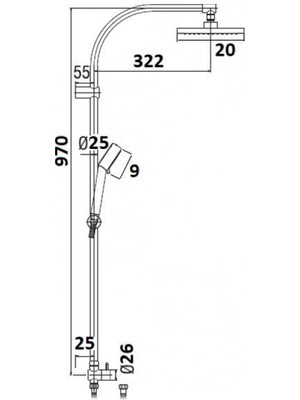 Nsk N2921402 Tempera Round Duş Sistemi