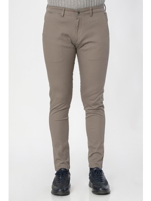 White Stone Barcelos P2301 Slim Fit Pamuklu Likralı Gabardin Pantolon K.haki