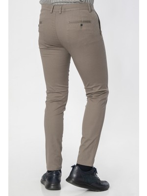White Stone Barcelos P2301 Slim Fit Pamuklu Likralı Gabardin Pantolon K.haki