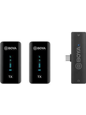 Boya By-Xm6 S6 Ikili Kablosuz Yaka Mikrofonu - Type-C