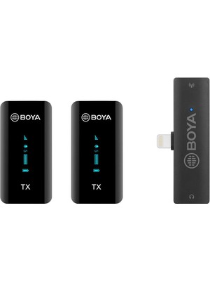 Boya By-Xm6 S4 Ikili Kablosuz Yaka Mikrofonu - Lightning