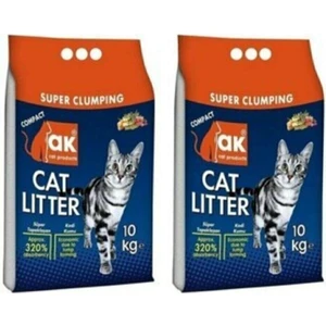 Ak Cat Litter Bentaş Bentonit Neo Pet Market Akkum Ince Taneli Marsilya Sabunlu Akkum Kedi Kumu 10 kg x 2 Adet