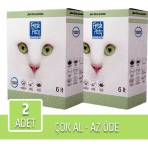 Fresh Paty Aloe Vera Kokulu Aktif Carbon Kedi Kumu 6 Lt Fresh