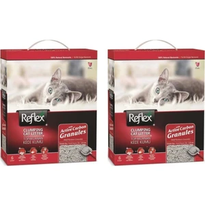 Granül Aktif Karbonlu Topaklanan Kedi Kumu - 6 Lt x 2 Adet