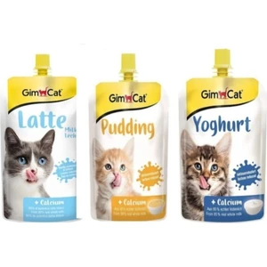 Besleyici Likit Set Kedi Ödülü + Yoğurt + Latte + Puding