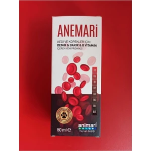 Animari Kedi ve Köpekler Için Demir Bakır B Vit Içeren Anemari 50 ml