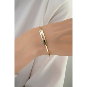 ÇGK KUYUMCULUK 2 Sıra Altın Kaburga Kelepçe CGKKLP008