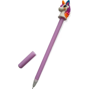 Unicorn Başlıklı Jel Tükenmez Kalem Yazım Rengi Mavi