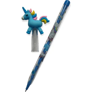 Rainbow Unicorn Başlıklı Geçmeli -Yumurtlayan Kurşun Kalem