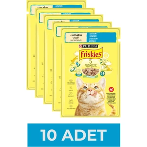 Somonlu Soslu Yaş Kedi Maması 85 gr x 10 Adet