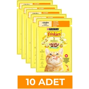 Tavuklu Soslu Yaş Kedi Maması 85 gr x 10 Adet