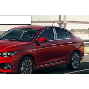 Fiat Egea 2015 ve Üzeri Sedan / hb / sw Krom Kapı Direk 6 Parça Paslanmaz Çelik