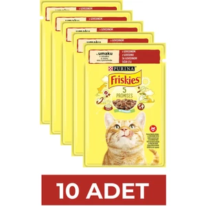 Sığır Etli Soslu Yaş Kedi Maması 85 gr x 10 Adet