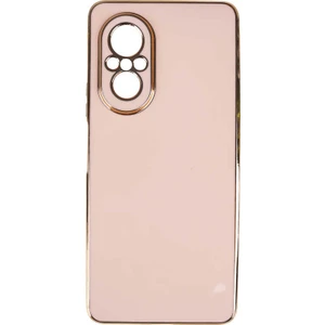 Huawei Nova 9 Se Kamera Korumalı Silikon Parlak Gold Kenarlı Kılıf