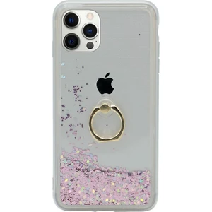 Xiaomi Redmi Note 11 Pro Simli Pullu Sulu Yüzüklü Standlı Silikon Milce Kapak Lüks Tpu