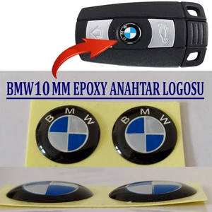 Bmw Anahtar Logo 4 Adet - Bmw Kumanda Logosu 10 mm