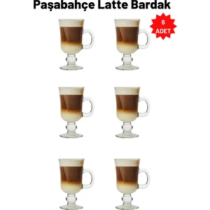 6 Lı Paşabahçe 55141 Irısh Kulplu Latte Bardak
