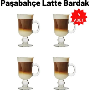 4 Lü Paşabahçe 55141 Irısh Kulplu Latte Bardak