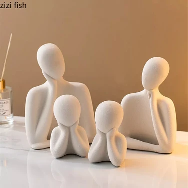 Kumse Atelier Zenart Zen Art Obje Iki Çocuklu Aile Heykel Biblo — Hepsiburada ürün görseli