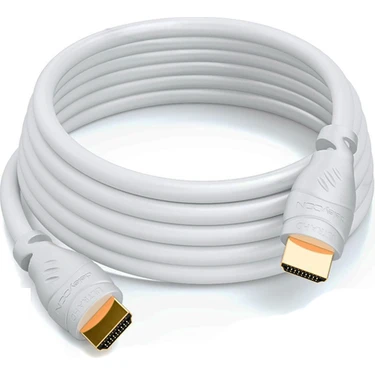 Wozlo HDMI Kablo Tv Ps3 LCD Xbox Projeksiyon V1.4 HDMI Kablosu Full Hd 1080P Beyaz - 3