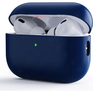 AktarMobile Airpods Pro 2. Nesil Tam Uyumlu Kılıf Hoparlör ve Mikrofon Delikli Silikon Kapak