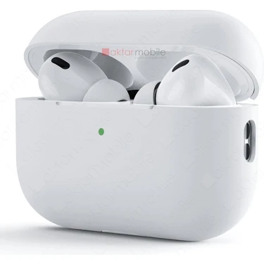 AktarMobile Airpods Pro 2. Nesil Tam Uyumlu Kılıf Hoparlör ve Mikrofon Delikli Silikon Kapak