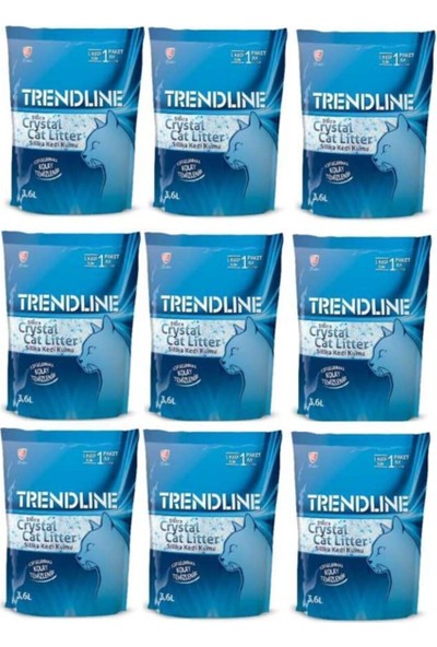 Trendline Kristal Kedi Kumu 3.6 Lt 9 Adet Eko Paket