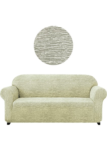 Jakarli Koltuk ,kanepe ,çekyat Örtüsü Çubuk Desen Esnekli ETEKSIZ3KIŞILIK Koltuk Için