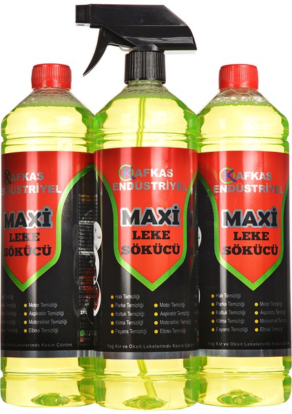Endüstriyel Maxi Leke Sökücü 3'lü Set 3lt
