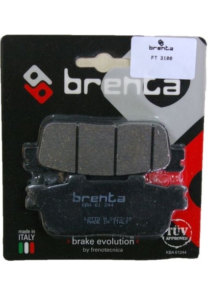 Kymco Xcıtıng 250I Arka Disk Brenta Fren Balata ( Made In Italy )