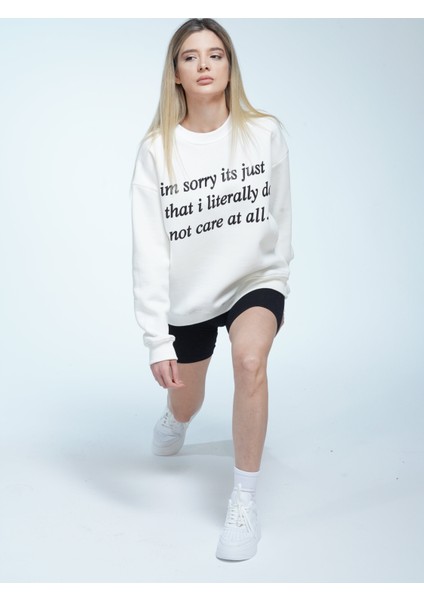 You Will Never Know Don't Care At All Unisex Oversize Sweatshirt