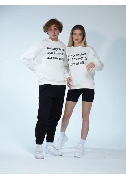 You Will Never Know Don't Care At All Unisex Oversize Sweatshirt