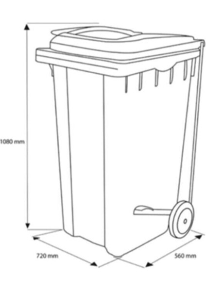 240 Lt Çöp Konteyner (Yeşil) 240 Lt Çöp Konteyner (Yeşil)