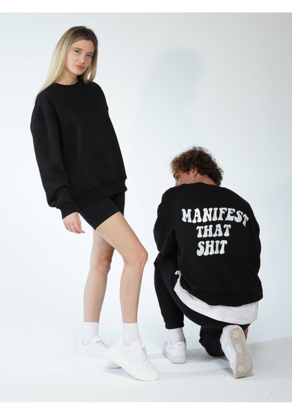 Manifest That Shit Unisex Oversize Sweatshirt