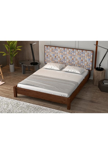 Mors Seramik Başlıklı Ahşap Karyola Mors