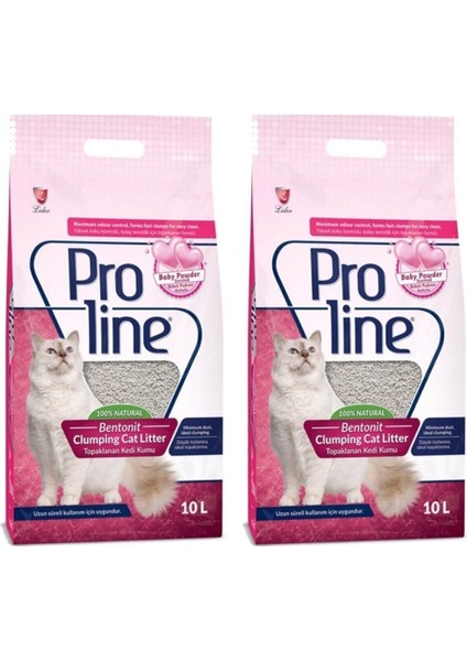 Pro Line Kedi Kumu Pudra Kokulu 10 Lt 2 Adet