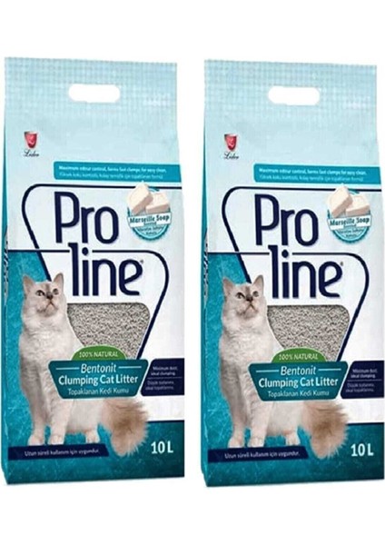 Pro Line Neo Pet Market Marsilya Sabunu Kokulu Kedi Kumu Proline 10 Lt x 2 Adet