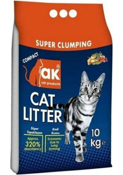 Bentaş Bentonit Neo Pet Market Akkum Ince Taneli Marsilya Sabunlu Akkum Kedi Kumu 10 kg