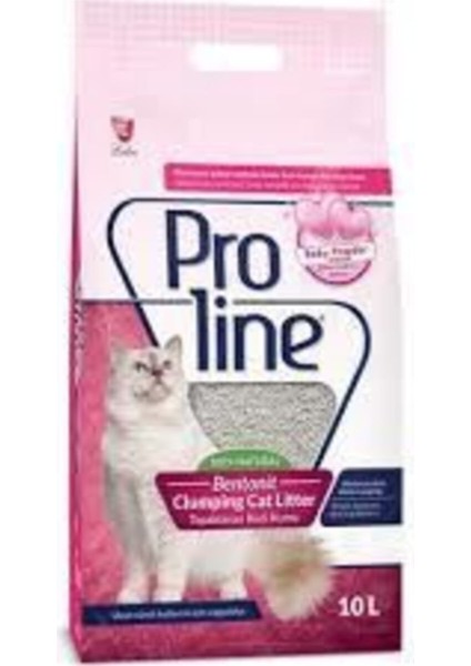 Pro Line Topaklanan Kedi Kumu Baby Pudra Kokulu 10 Lt